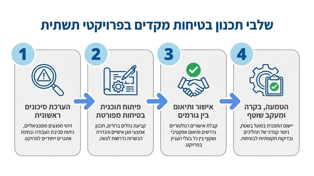 מהנדס בטיחות בוחן אתר בנייה