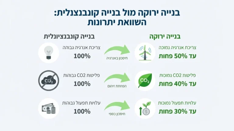 פרויקט בנייה ירוקה המשלב תכנון אדריכלי מתקדם ואלמנטים סביבתיים